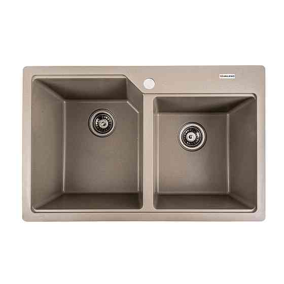 Гранітна мийка для кухні VALESO 7850 HARMONY матовий Титан Коломыя