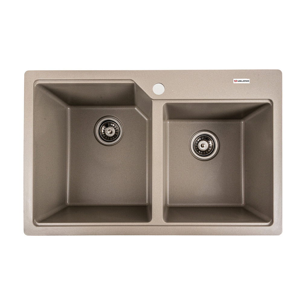 Гранітна мийка для кухні VALESO 7850 HARMONY матовий Титан Коломыя - изображение 1