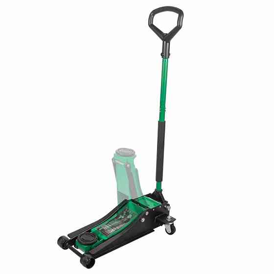 Домкрат 3т (75-505мм) підкатний низькопрофільний двопоршневий Rockforce RF-T830018Z HT Одеса