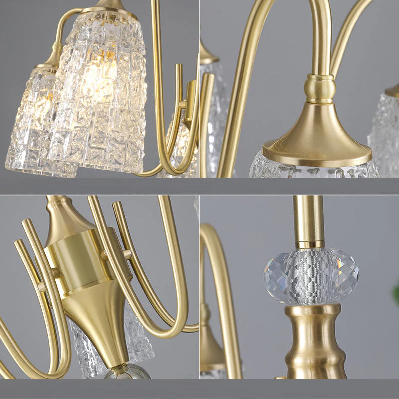 Світлодіодна люстра Orbita 5030 (Золота) на 6 плафонів Вінниця - фото 5