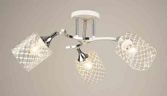 SIRIUS Люстра стельова Sirius B N4513/3 WT+CH з поворотнім механізмом Коломия