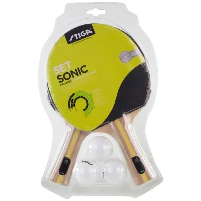 Комплект для настільного тенісу Stiga Sonic Hobby 2 Bats 3 Balls (1220-2816-01) (931158) Вінниця - фото 2