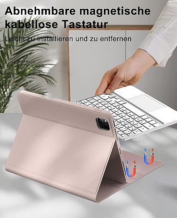 Чехол-книжка с клавиатурой для iPad Air 11-inch(M2) 2024/ iPad Air 5 2022/Air 4 2020 10.9/iPad 4-го покол. 10.9 / iPad Pro 11 2018 Днепр - изображение 4