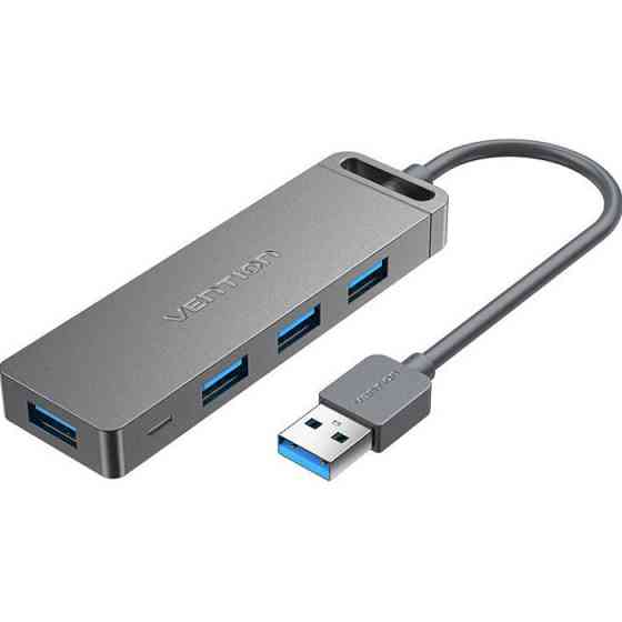 USB-хаб Vention 4-Port USB 3.0 Hub With Power Supply 0.15M Black (CHLBB) Киев