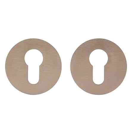 Дверна накладка під циліндр M&T Up/Down 144918 d54mm SNi-grinded нікель матовий брошований Київ