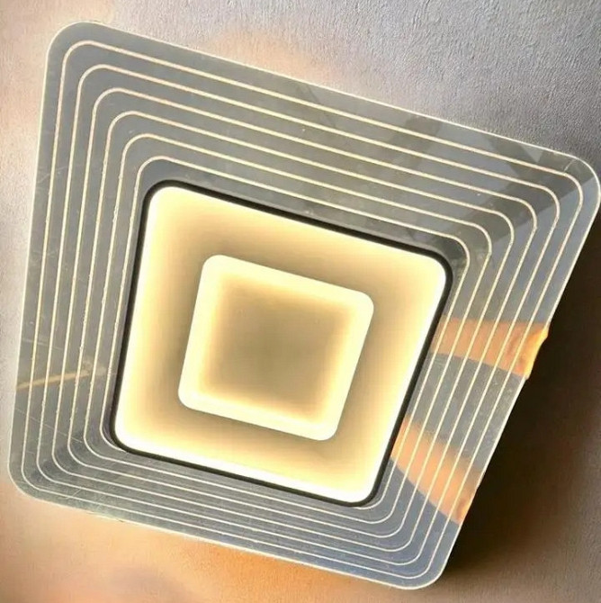 Светодиодная люстра Портал PJ824 (60х60см) Золотая / Белая Киев - изображение 2