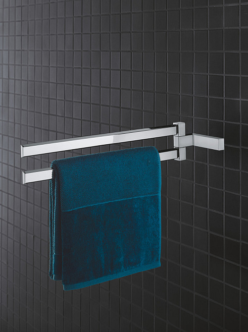 Двойной держатель для полотенец Grohe Selection Cube (40768000) Киев - изображение 3