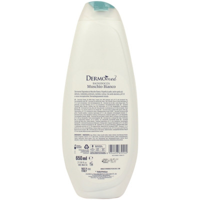 Гель для душа DermoMed Белый мускус 650 мл (8054633839560) Винница - изображение 4
