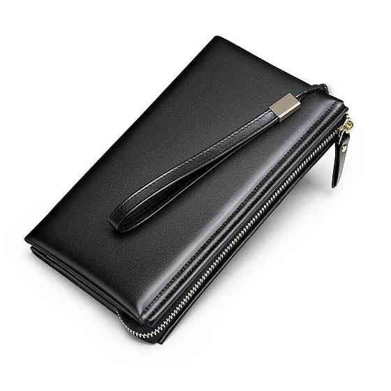 Чоловіча барсетка на зап'ястя зі шкіри Чорна (Vintage) Київ