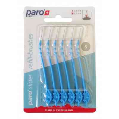 Щетки для межзубных промежутков Paro Swiss slider сменные размер S 6 шт. (7610458010327) Винница