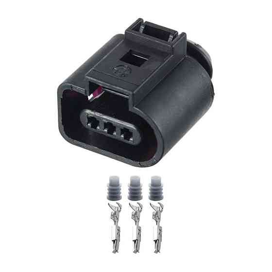 Роз'єм конектор 3-кон., Реле Давления Переменного Тока, 1J0973703, 1717888-1, 1813271-1, Audi, Bugatti, Porsche, Seat, Skoda Київ