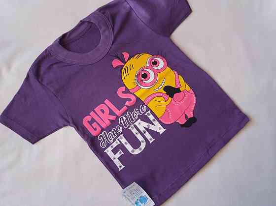 Футболка для девочки 89-98 см фиолетовый Киев