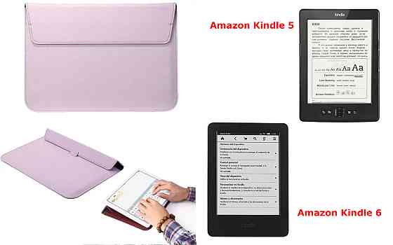 Чехол-конверт VitoCase для Amazon Kindle 5, Amazon Kindle 6, с функцией подставки для книги Фиолетовый Киев