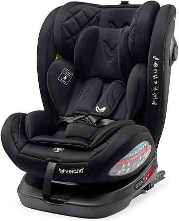 Автокресло Velano Aura 360° i-Size от 0 до 12 лет (40–150 см) Isofix (Черный) Киев