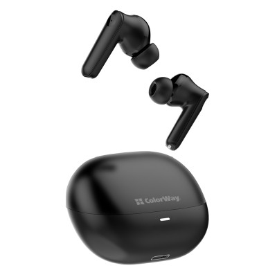 Навушники ColorWay Slim TWS-1 Earbuds Long Life Black (CW-TWS1BK1) Вінниця - фото 11