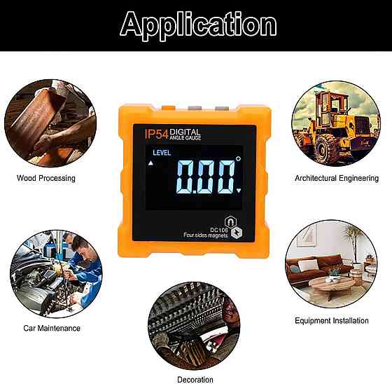 Магнитный угломер с уровнем и транспортиром DC106 Киев