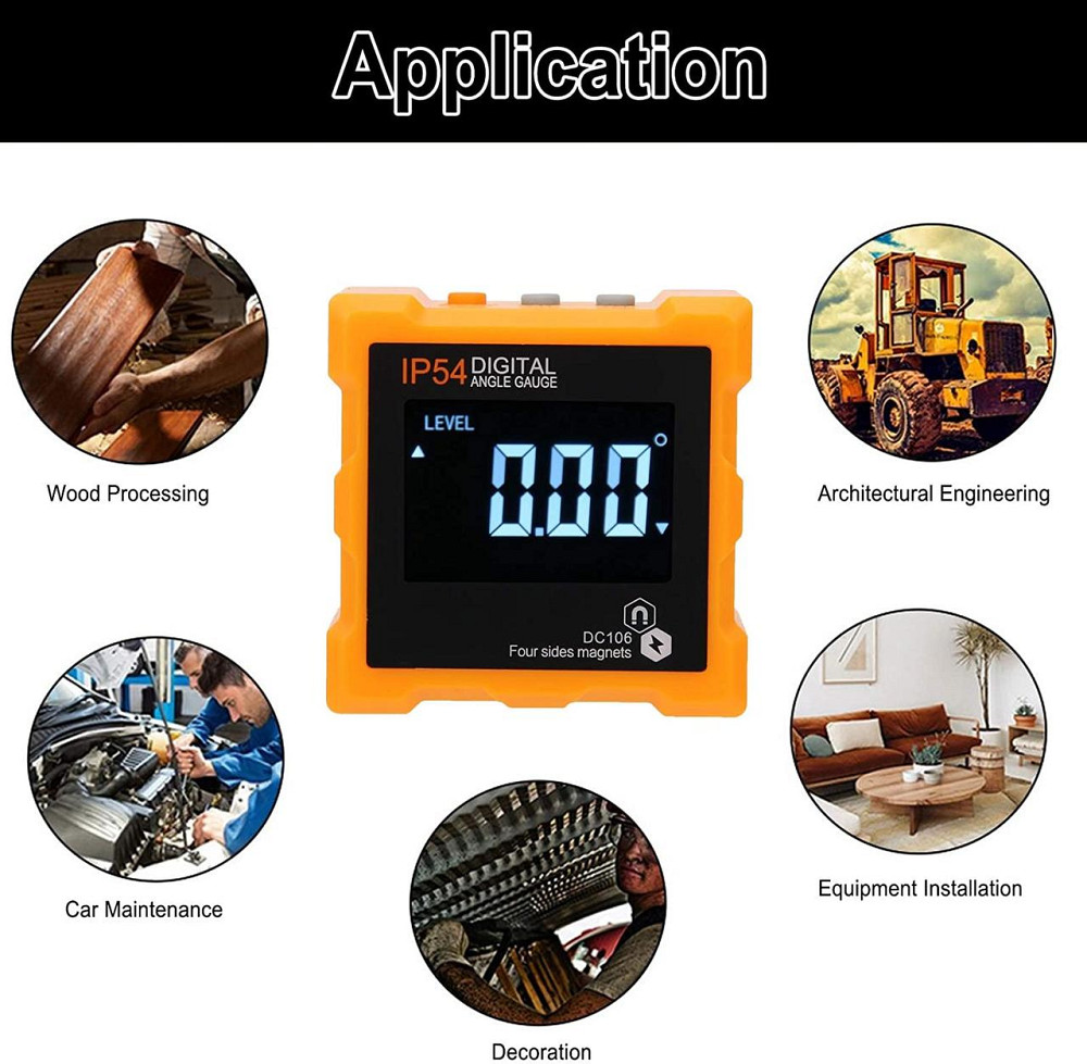 Магнитный угломер с уровнем и транспортиром DC106 Киев - изображение 4