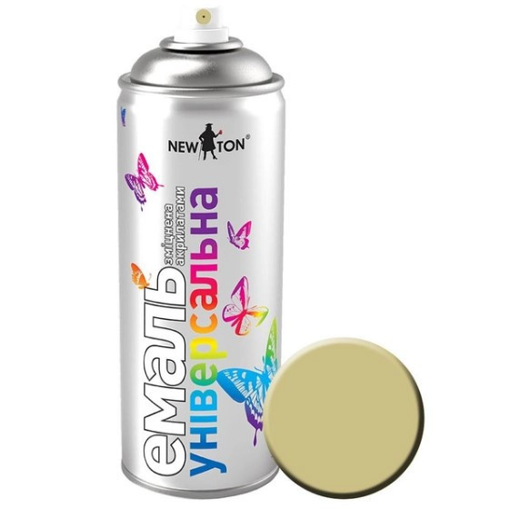 Емаль універсальна 400мл 1001 бежевий аерозоль NEW TON Житомир - изображение 1