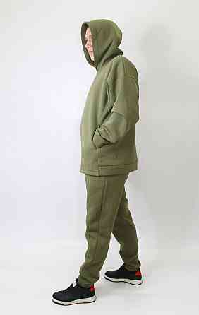 Мужской спортивный теплый костюм на флисе Хаки 52 Харьков