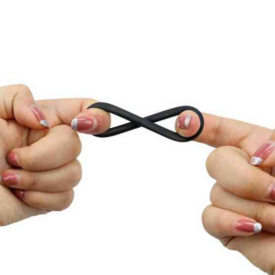 Набор эрекционных колец (3 шт) - Ребристые - Черные Винница