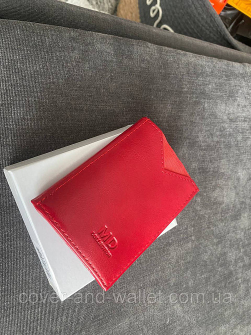 Маленький женский кошелёк красного цвета MD 610 Киев - изображение 10