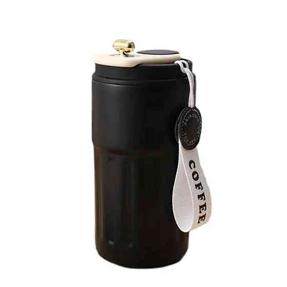 Термокружка Coffee с датчиком температуры 500 мл черная Киев