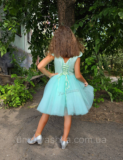 Пышное мятное платье глиттер-крылышки Кривой Рог - изображение 4