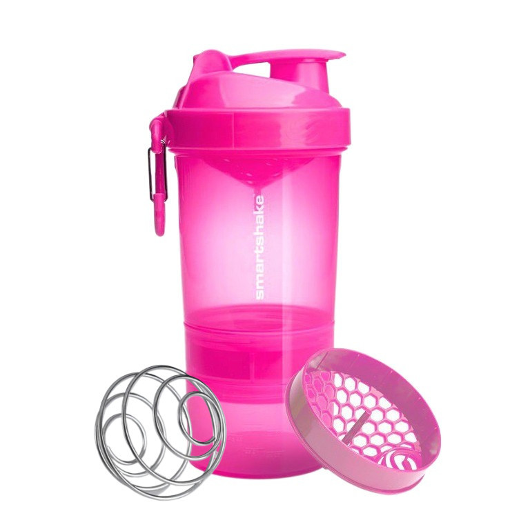 Шейкер спортивний SmartShake Original2GO 600ml Neon Pink Каменское - изображение 1