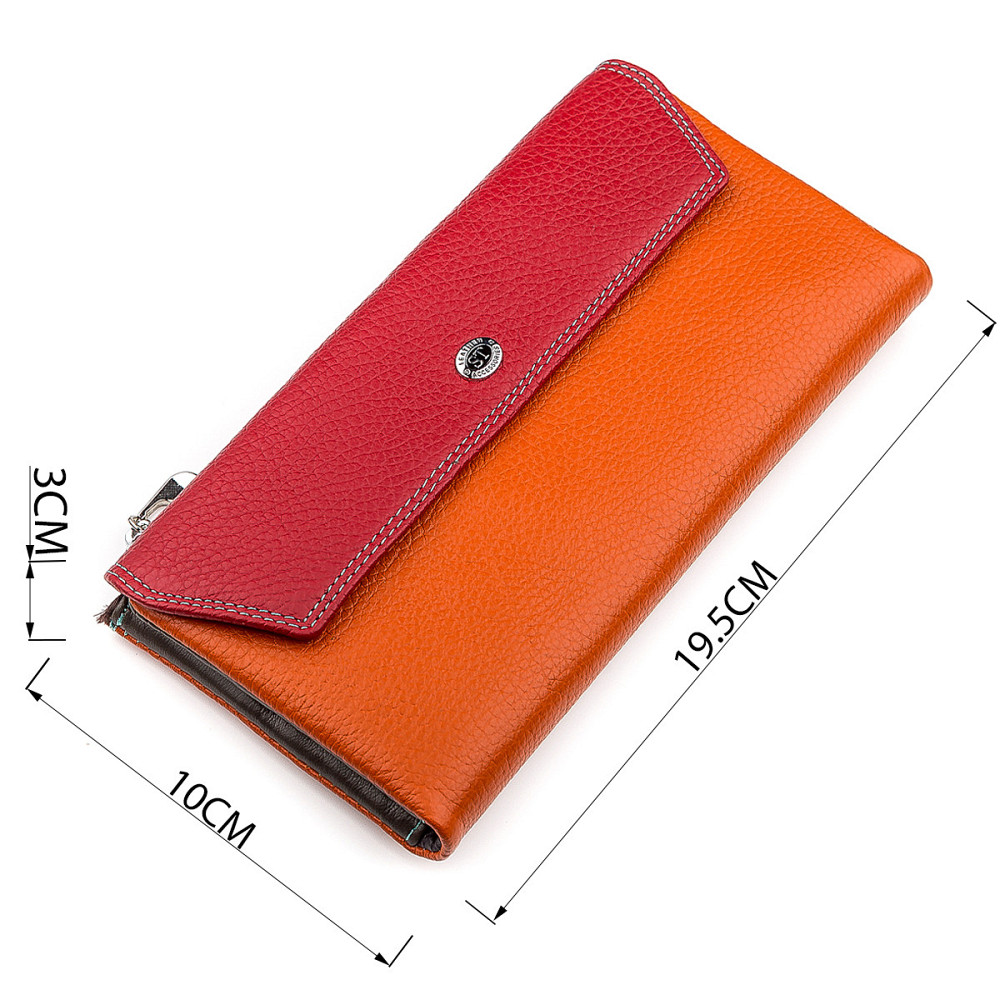 Кошелек женский многофункциональный Красный (ST Leather) Киев - изображение 14