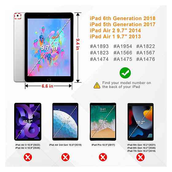 Чохол накладка FINTIE для iPad 9.7 2018/2017 Air 1/2 рожеве золото тонкий PU матова прозора спинка автосон підставка Київ