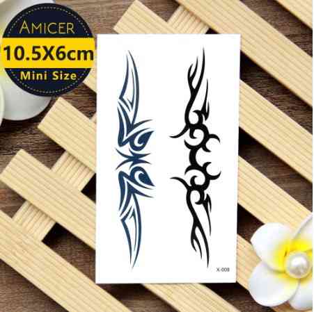 Чорний стікер на тіло - 10*6см Київ