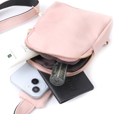 Сумка Vintage Маленькая женская через плечо из экокожи Розовая (22782) Винница - изображение 2