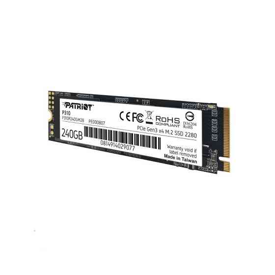 SSD диск накопичувач M.2 Patriot P310 240GB NVMe 2280 PCIe 3.0 3D TLC P310P240GM28 Одеса