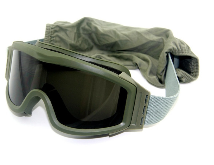 Тактические очки маска (3 вставные линзы) Оливковый Винница - изображение 9