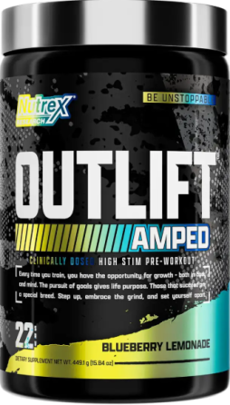 Предтренировочный комплекс Nutrex Outlift Amped 449.1g черничный лимонад Киев