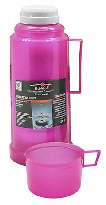 Термос STENSON MT-0215 1000 мл рожевий Київ - фото 2