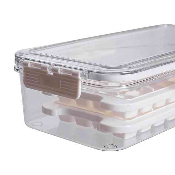 Контейнер для заморозки льоду з кришкою, бежевий Київ