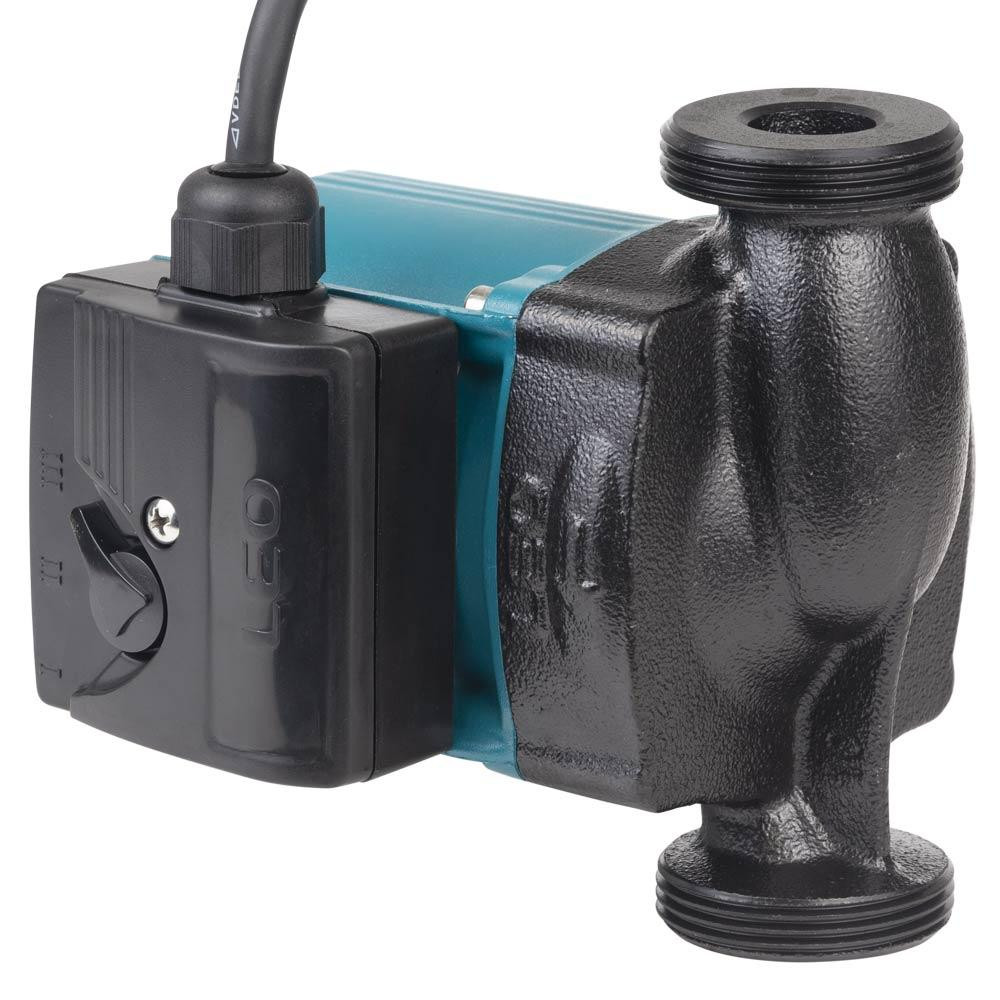 Насос циркуляційний 74Вт Hmax 4м Qmax 52л/хв Ø1½" 130мм+гайки Ø1" LEO 3.0 LRP25-40/130 (774413) Рівне - фото 4