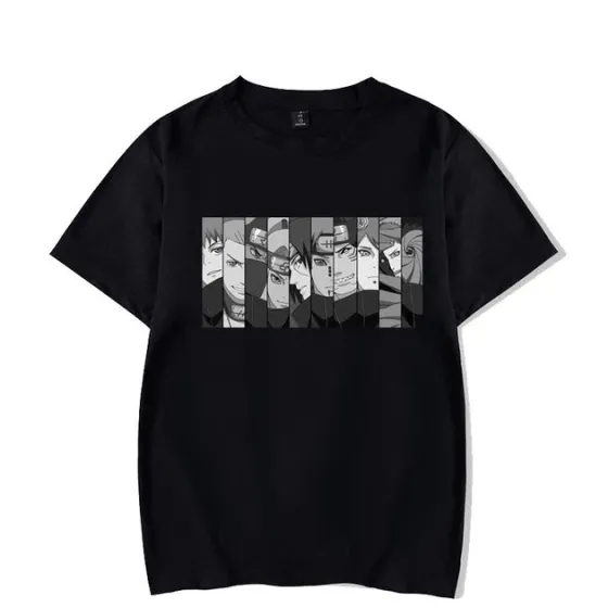 Футболка для мальчика с аниме принтом Наруто оверсайз (рост от 165 до 180 ) Черный AnimeT00030m Днепр