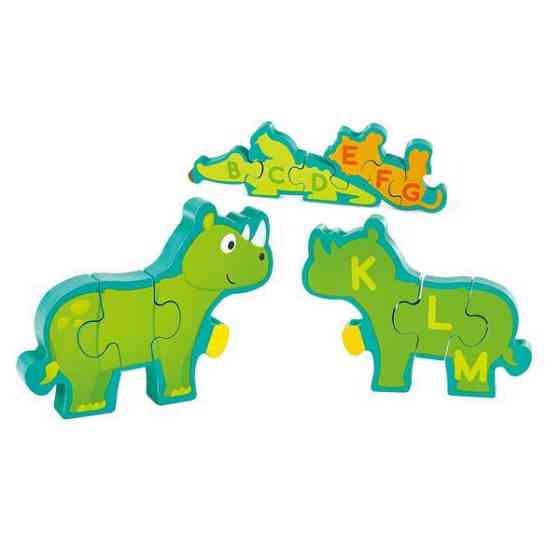 Дерев'яний пазл-алфавіт Hape Парад звірів 26 ел. (E1627) Киев