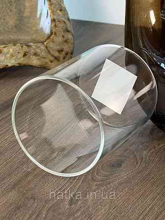 Склянка стильна скляна "Циліндр" 400 мл прозора для дому та ресторану 102-763 Київ