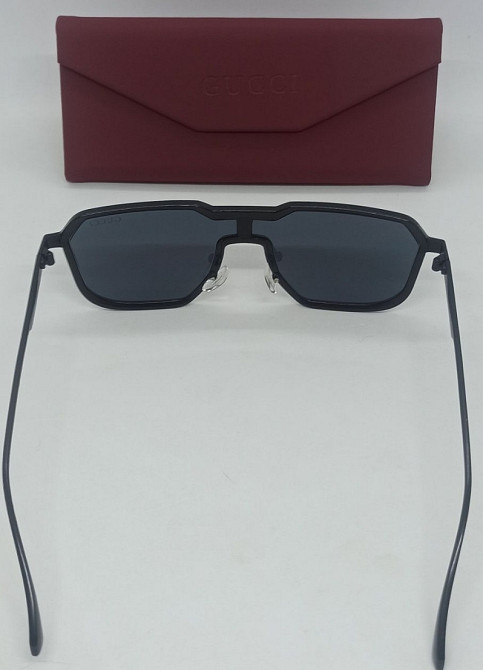 Брендовые стильные красивые мужские очки черные в черной металл оправе. Киев - изображение 4