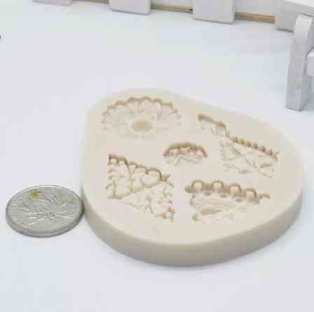 Силиконовая форма Абстракция 72 на 86 мм серый Киев