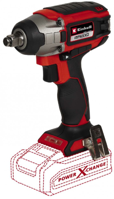 Ударний акумуляторний гайковерт безщітковий Einhell IMPAXXO 18/230 - Solo : 18 V, 230 Нм (без акума і зарядки) Київ - фото 1