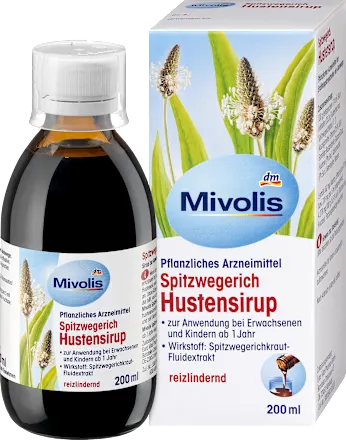 Mivolis Spitzwegerich Hustensirup, 200 ml Міволіс Сироп від кашлю з подорожником Київ - фото 1