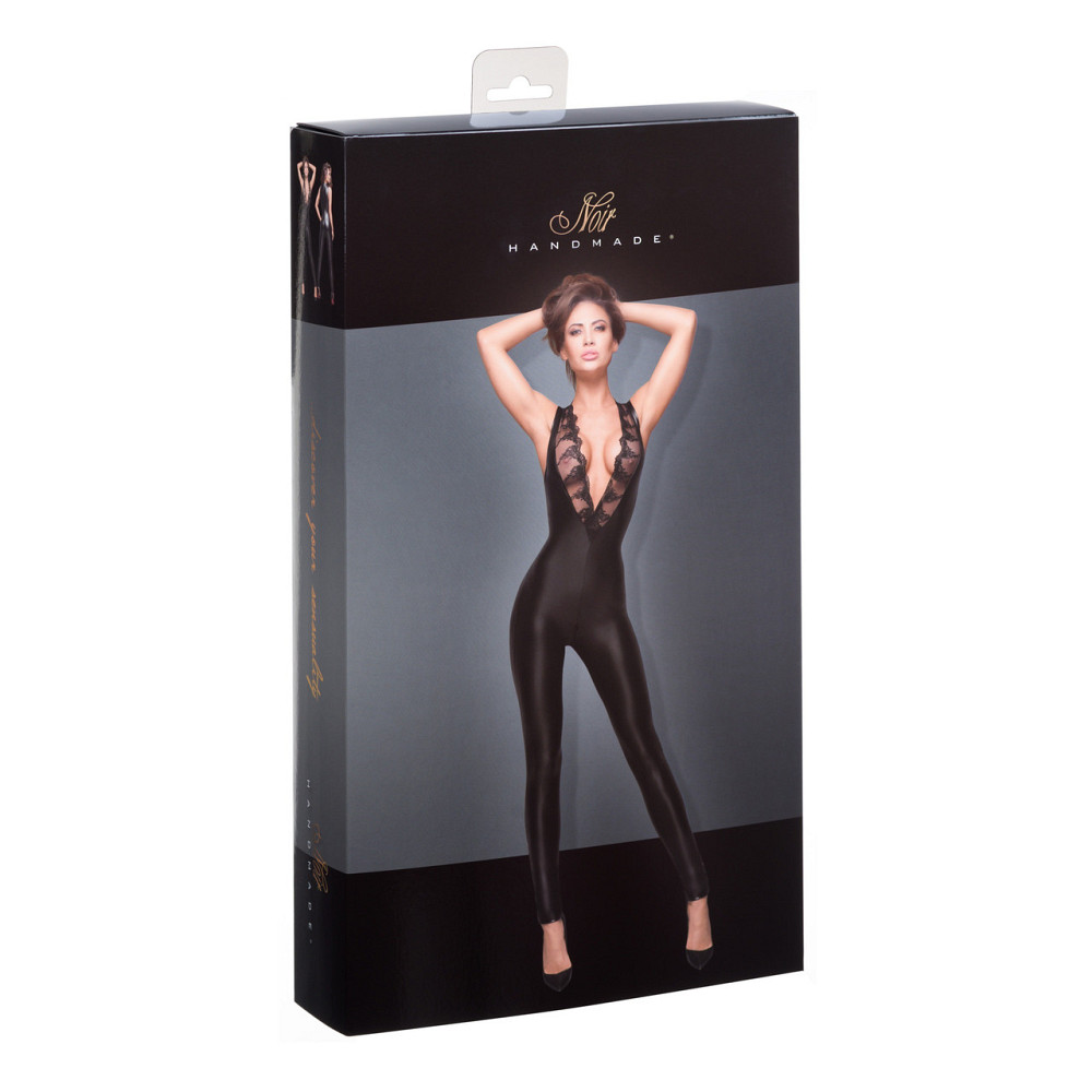 Комбинезон с кружевным декольте Noir Handmade F167 черный, XL Sex Aura Киев - изображение 6