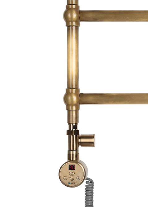 Кран для рушникосушарки кутовий під ТЕН NAVIN 1/2"х1/2", бронза, 2 шт. Київ - фото 3