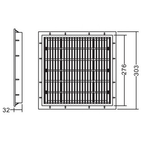 Зливна решітка Emaux EM2812 Київ - фото 2