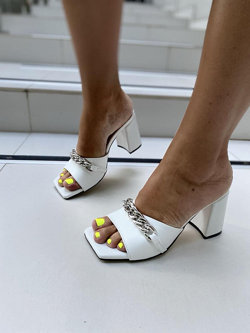 ARLEN Шльопанці жіночі ARLEN Ш-Амина цеп білі (літо, шкіра натуральна) (4683) 36-39 Коломия - фото 9