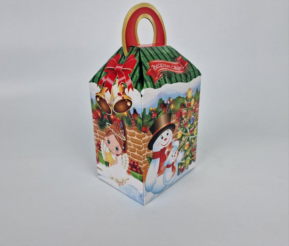 Святкове паковання для новорічних подарунків (700 гм) No210н "Веселіх Свят" (1 шт.) Харків - фото 2